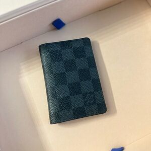 Louis Vuitton Black Checkered Card Holder